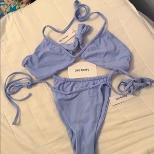 NWT Like Honey Swim - Burnette Top & Bottom Bikini